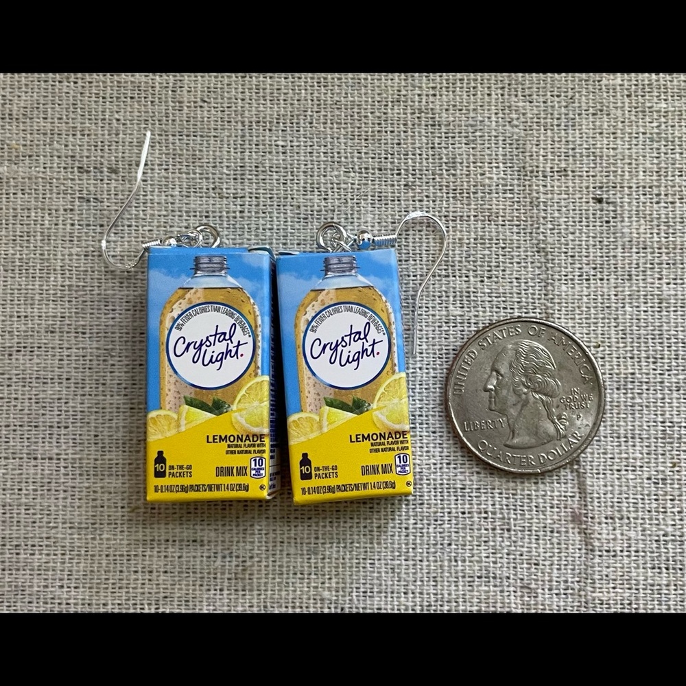 Mini Brands lemonade earrings